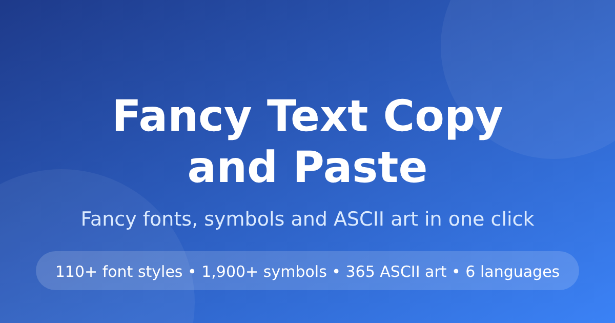 Ffancy Writing Fancy Text Copy and Paste - Symbols & Fonts Generator | Fanc